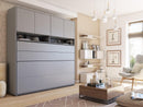 BC-05 Horizontal Wall Bed Concept 120cm With Storage Cabinet