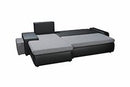 Senso Corner Sofa Bed with Pouf