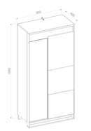 Quant QA-01 2 Door Wardrobe