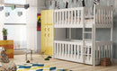 Wooden Bunk Bed Konrad with Cot Bed