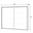 Mediolan 01 Sliding Door Wardrobe 280cm