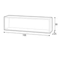Picolo 09 Wall Shelf in White and Grey