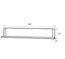 Visio 35 Wall Shelf in White and Oak