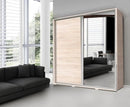 Penelopa Sliding Door Wardrobe 205cm with Mirror