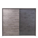 Imola 01 Sliding Door Wardrobe 270cm in Oak Ribbeck and Grey