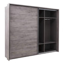 Imola 01 Sliding Door Wardrobe 270cm in Oak Ribbeck and Grey