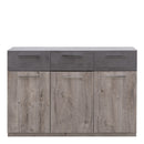 Imola 03 Sideboard Cabinet in Oak Ribbeck and Grey