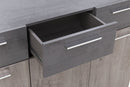 Imola 03 Sideboard Cabinet in Oak Ribbeck and Grey