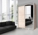 Penelopa Sliding Door Wardrobe 155cm with Mirror