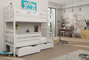 Wooden Bunk Bed Hugo with Storage