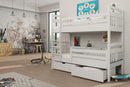 Wooden Bunk Bed Hugo with Storage