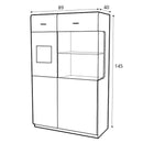 Wood 15 - 2 Door Display Cabinet in White