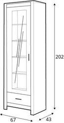 Nelson NL-02 Tall Display Cabinet