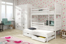 Wooden Bunk Bed Jarek with Trundle and Storage