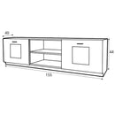 Wood 25 TV Cabinet in White