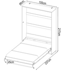 CP-01 Vertical Wall Bed Concept 140cm
