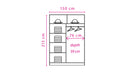 Effect 2 Sliding Door Wardrobe 150cm