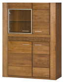 Velvet 15 Display Sideboard Cabinet in Rustic Oak