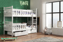 Short Wooden Bunk Bed Tezo with Storage