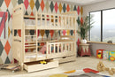 Wooden Bunk Bed Piotrus with Storage