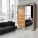 Penelopa Sliding Door Wardrobe 155cm with Mirror