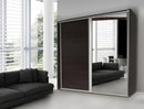 Penelopa Sliding Door Wardrobe 205cm with Mirror