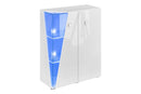 Edge Display Cabinet in White Gloss