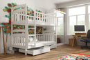 Wooden Bunk Bed Michas with Storage