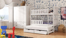 Wooden Bunk Bed Anatol with Trundle and Storage