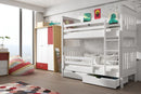 Wooden Bunk Bed Bruno with Storage