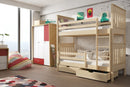 Wooden Bunk Bed Bruno with Storage