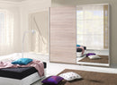 Twister 2 Sliding Door Wardrobe 225cm with Mirror