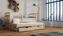 Wooden Bed Feliks Trundle and Storage