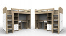 Cabin Bed Unit with Wardrobe and Desk