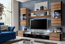 Fresh Wall Unit in Plum and Black Gloss