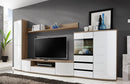 Ontario II Living Room Set White Gloss and San Remo Oak
