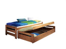 Wooden Double Bed Anis with Trundle and Storage