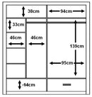 Arti 5 - 2 Sliding Door Wardrobe 200cm