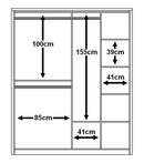 Arti 17 - 2 Sliding Door Mirror Wardrobe 180cm
