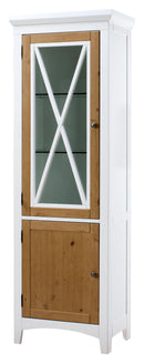 Avignon 2 Tall Door Display Cabinet - Left