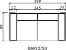 Bari 2-Seater Sofa