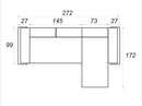 Bari 1 Corner Sofa Bed