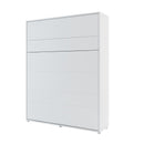 BC-12 Vertical Wall Bed Concept 160cm With Storage Cabinets and LED