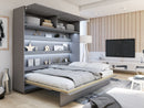 BC-14 Horizontal Wall Bed Concept 160cm With Storage Cabinet