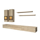 Wall Unit Baros 10 in Oak San Remo