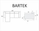 Bartek Corner Sofa Bed