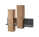 Bota 04 Wall Hung Cabinets in Grey/Ribbec Oak