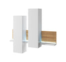 Bota 04 Wall Hung Cabinets in Oak Grandson/White Matt