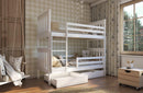 Wooden Bunk Bed Bruno with Storage