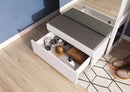Claro Hallway Set 137cm in White Matt/Riviera Oak